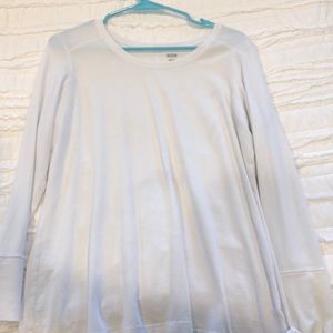 White long sleeve shirt.